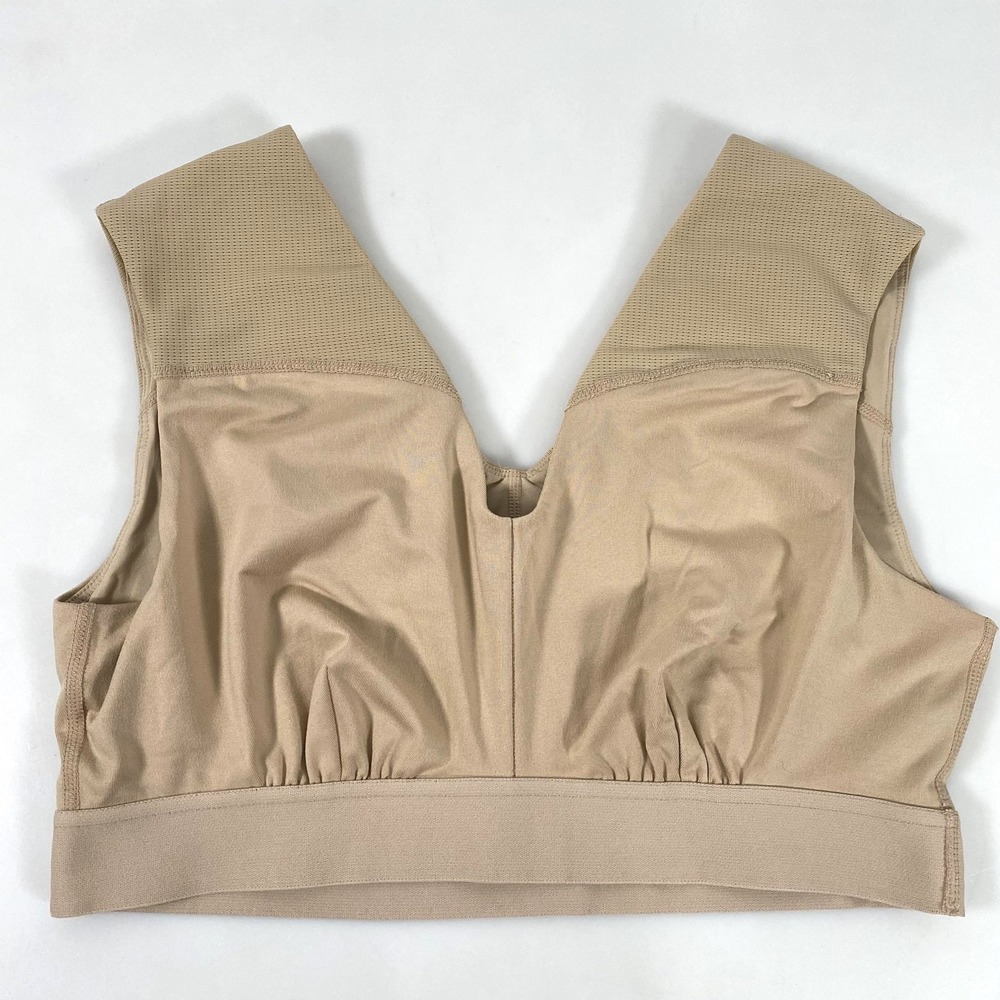 Tommie Copper Sports Bra Womens XL Nude‎ Beige Copper Znergy Compression Mesh